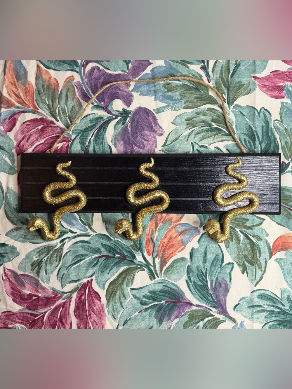 Black and Gold 3 Hook Snake Hooks